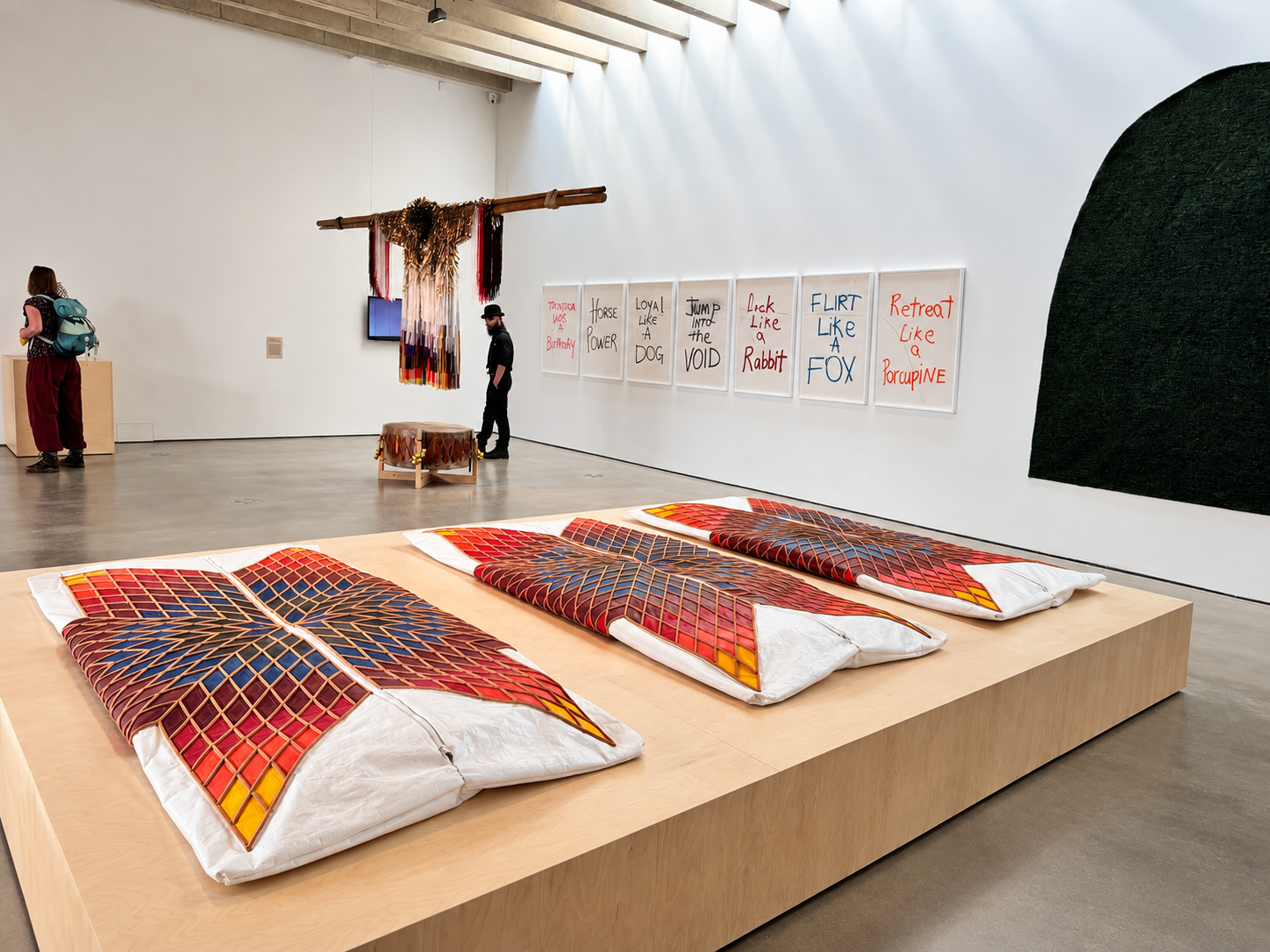 Installation view of Hold to This Earth from the Tia Collection at Yorkshire Sculpture Park