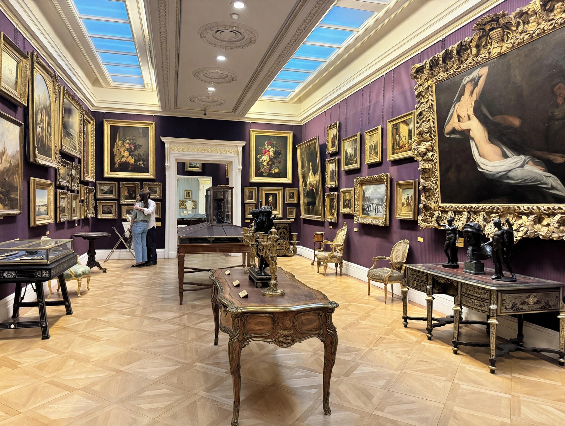 Gallery interior at the Wallace Collection in Hertford House